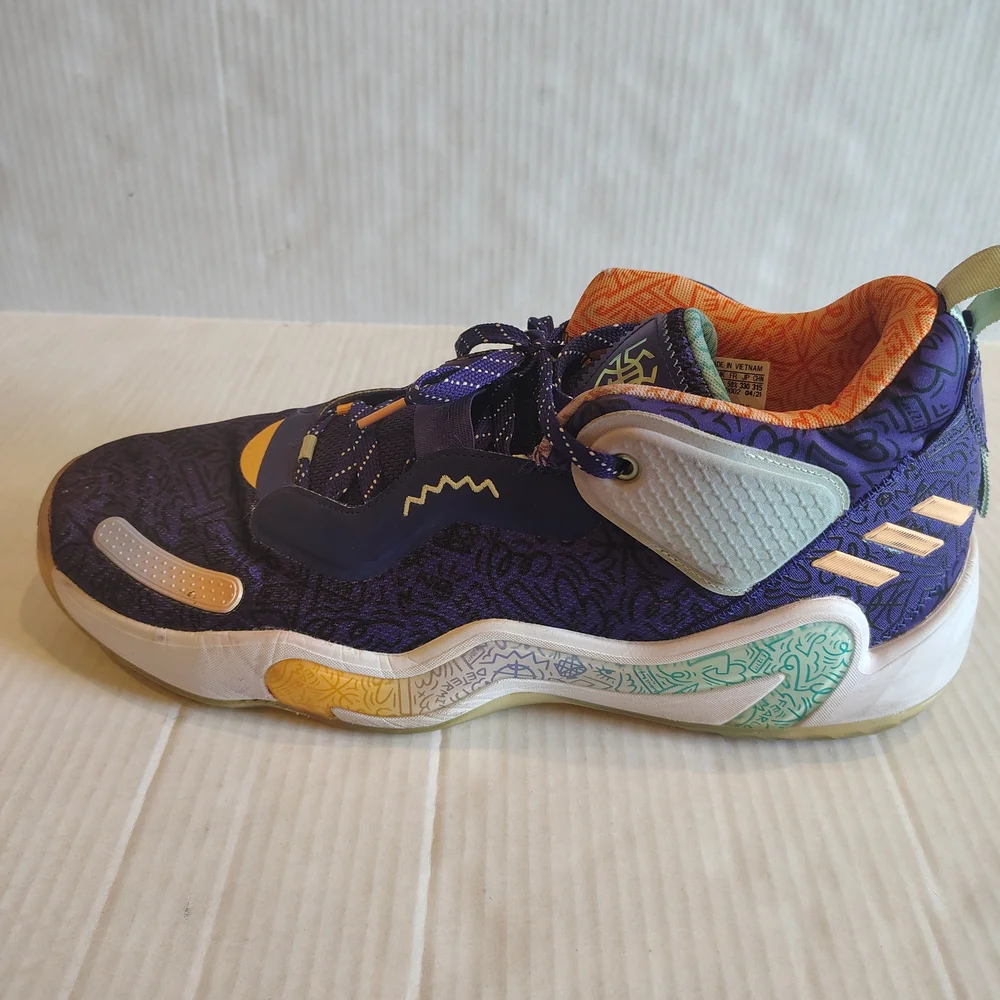 Adidas Don Issue #3 Jazz Purple Yellow Donovan Mitchell Size‎ 15